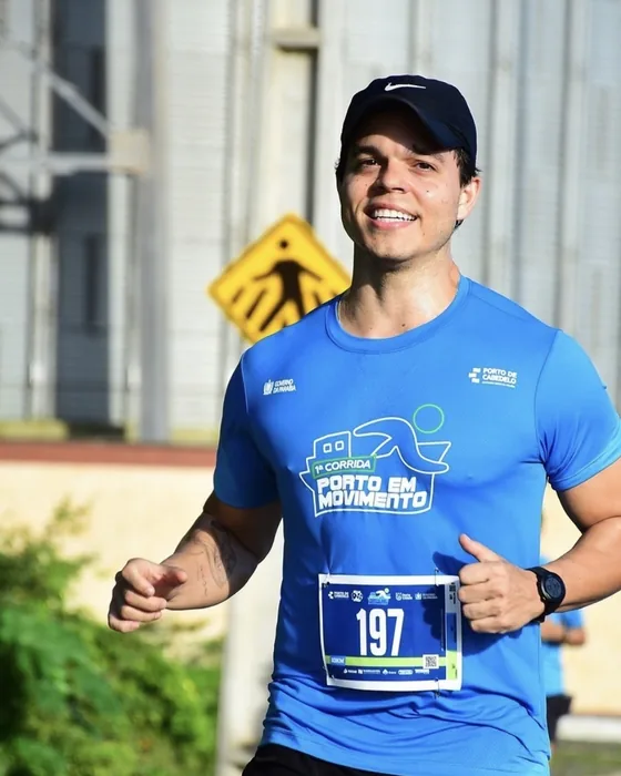 André Chacon correndo uma prova de rua
